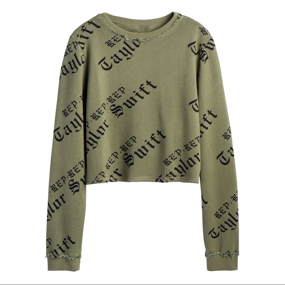 Taylor Swift olive green reputation sweater